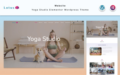 Lotus - Yoga Stüdyosu Web Sitesi Elementor WordPress Teması