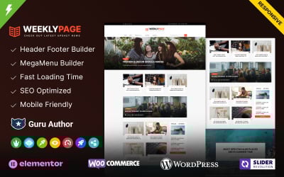 Weeklypage - Thème WordPress pour blog d'actualités et de magazines