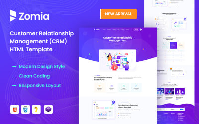 Zomia CRM & Software HTML5 Template