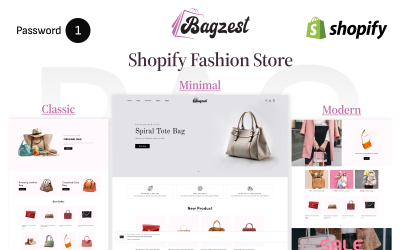 Bagzest:适合您的在线商店的时尚手袋和时尚服装 Shopify 主题