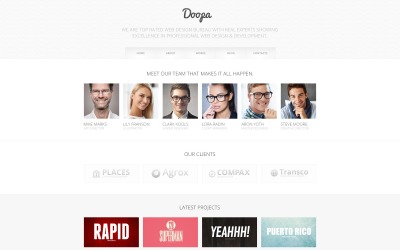Modelo Drupal de empresa de terceirização