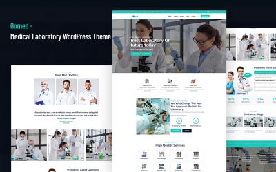 Gomed - Tıbbi Laboratuvar Hastane, Tanı, Klinik, Sağlık Elementor WordPress Teması