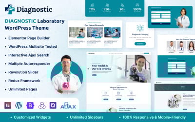 Diagnostic Laboratory Elementor WordPress Theme