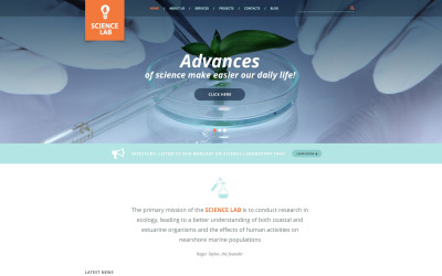 Science Lab WordPress Theme