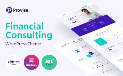 Provise - Tema especial de WordPress Elementor para consultoría financiera