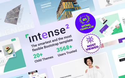 Multipurpose Intense - #1 HTML Bootstrap Website šablona
