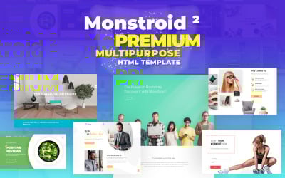 Monstroid2 – багатоцільовий преміум-шаблон веб-сайту HTML5
