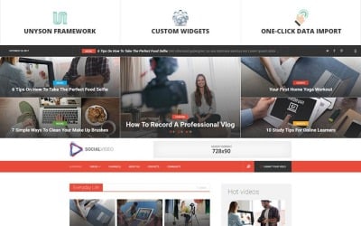 SocialVideo - Virales Youtube und Vimeo Video Magazine WordPress Theme