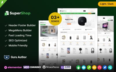 Super Shop — многофункциональная тема WooCommerce для магазинов электроники и мега-магазинов