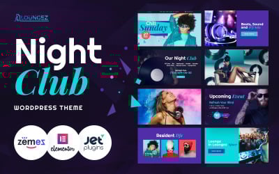 Loungez - Night Club WordPress Elementor Theme