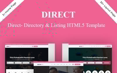 Direct- Plantilla de sitio web de directorio y listado