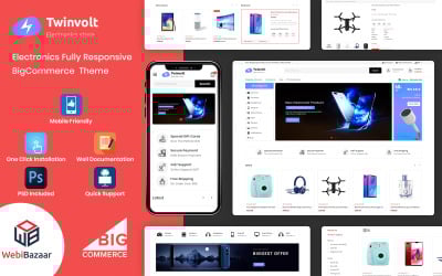 Twinvolt-由Stencil支持的多用途BigCommerce主题