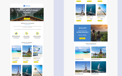 MyTravel - responsywny szablon newslettera