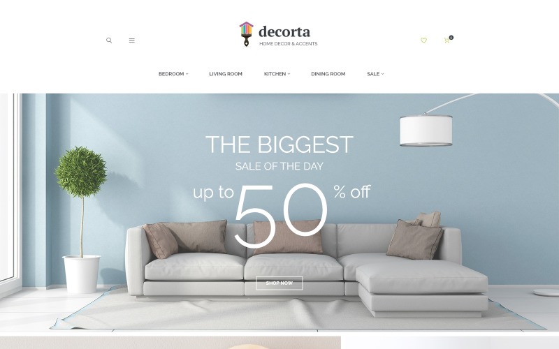 Decorta - Lakberendezésre reagáló Magento 2 téma Magento téma